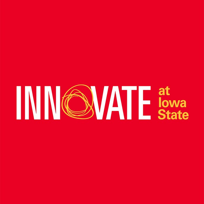 Innovate at Iowa State logo on red background